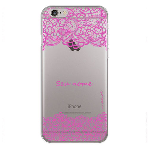 Capa para celular - Renda com nome
