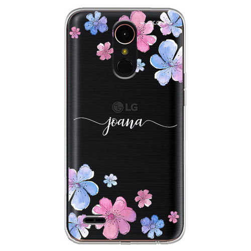 Capa para celular - Flores | Com Nome Manuscrito