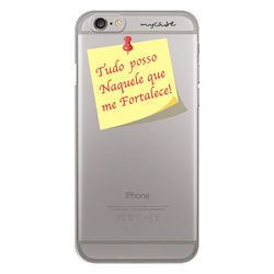 Capa para Celular - Tudo posso Naquele que me Fortalece! [Post It]