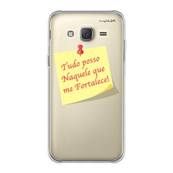 Capa para Celular - Tudo posso Naquele que me Fortalece! [Post It]