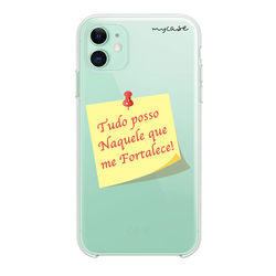 Capa para Celular - Tudo posso Naquele que me Fortalece! [Post It]