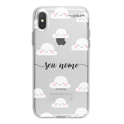 Capa para celular - Nuvens | Com Nome Manuscrito