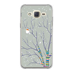 Capa para Celular - Passarinho na Neve