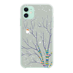 Capa para Celular - Passarinho na Neve