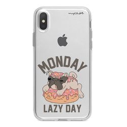 Capa para celular - Pug | Monday Lazy Day