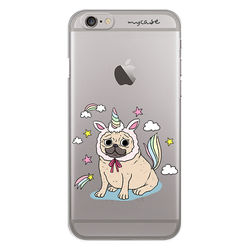 Capa para celular - Pug Vestido de Unicórnio