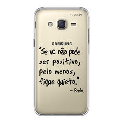 Capa para celular - Seja positivo - Buda