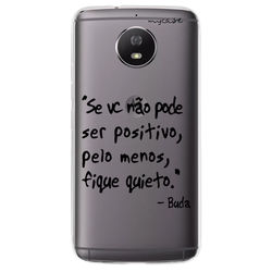 Capa para celular - Seja positivo - Buda