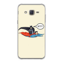 Capa para Celular - Super Man e Batman WTF