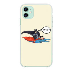 Capa para Celular - Super Man e Batman WTF