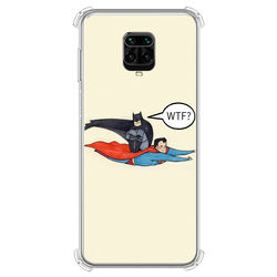 Capa para Celular - Super Man e Batman WTF