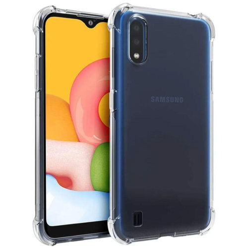 Imagem de Capa para Galaxy A01 de TPU Anti Shock - Transparente