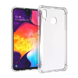 Capa para Galaxy A20 de TPU Anti Shock - Transparente