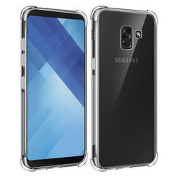 Capa para Galaxy A8 2018 de TPU Anti Shock - Transparente