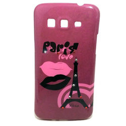 Capa para Galaxy Gran 2 Duos G7102 de TPU com Strass - Paris Love