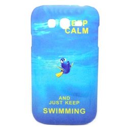 Capa para Galaxy Gran Duos i9082 de Plástico - Keep Calm and Just Keep Swimming