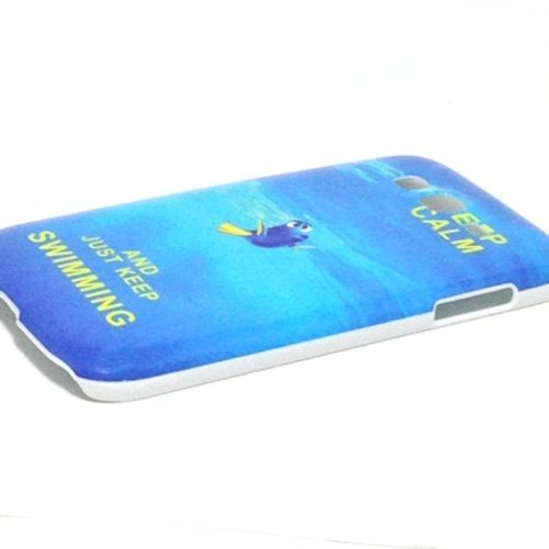 Capa para Galaxy Gran Duos i9082 de Plstico - Keep Calm and Just Keep Swimming