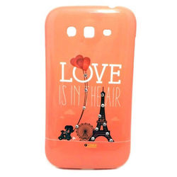 Capa para Galaxy Gran Duos i9082 de TPU com Strass - Love Is In The Air