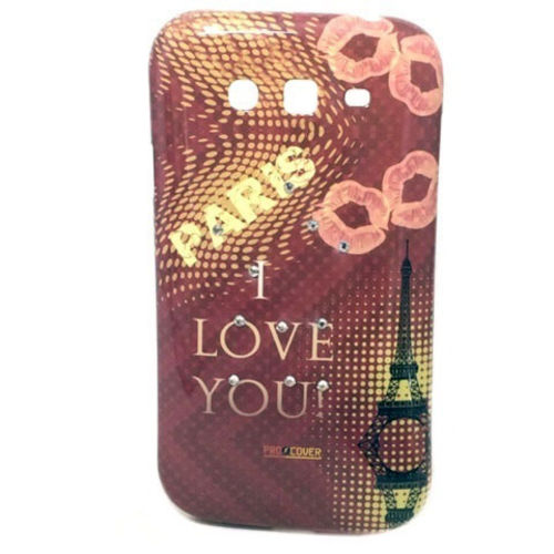 Imagem de Capa para Galaxy Gran Duos i9082 de TPU com Strass - Paris I Love You