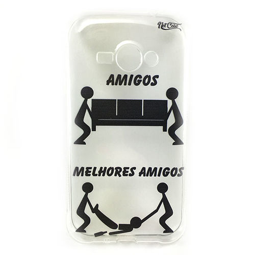 Imagem de Capa para Galaxy J1 Ace de TPU - Amigos... Melhores Amigos