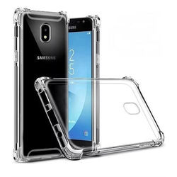 Capa para Galaxy J7 Pro de TPU Anti Shock - Transparente