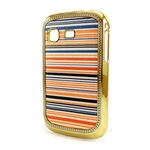 Capa para Galaxy Pocket S5300 de Plstico Brilhante - Listrada