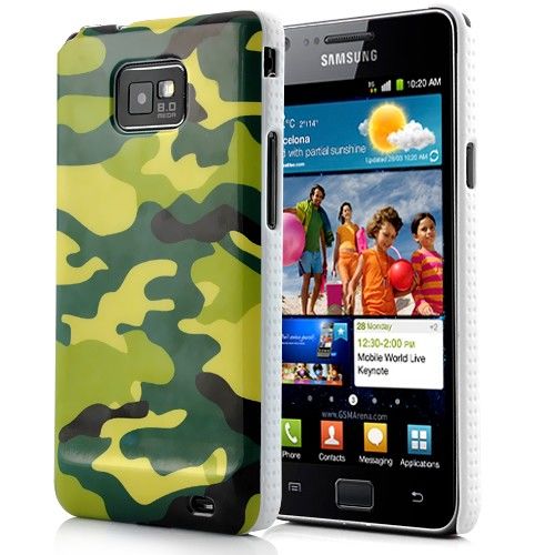 Imagem de Capa para Galaxy S2 i9100 de Plstico - Camuflagem