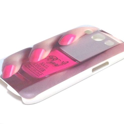 Capa para Galaxy S3 i9300 de Plstico - Esmalte Pink