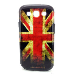 Capa para Galaxy S3 i9300 de TPU com Estampa em Plástico - Inglaterra