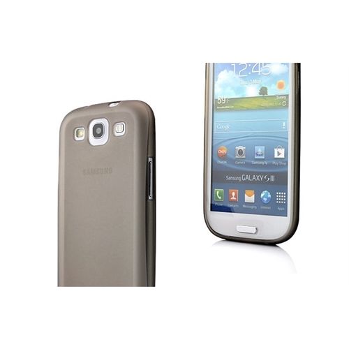 Capa para Galaxy S3 i9300 de TPU Ultra Fina - Cinza Transparente