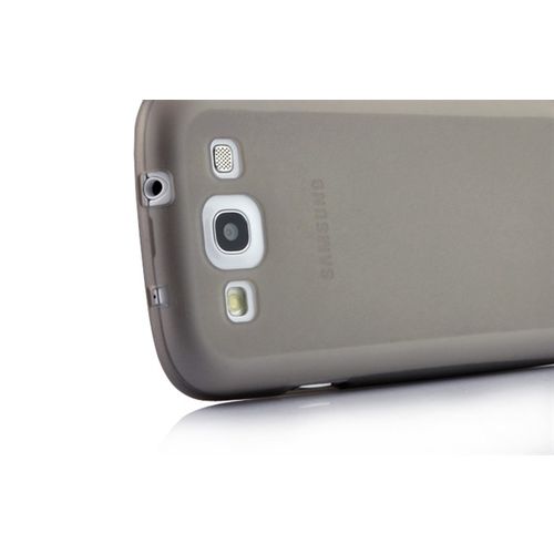 Capa para Galaxy S3 i9300 de TPU Ultra Fina - Cinza Transparente