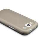 Capa para Galaxy S3 i9300 de TPU Ultra Fina - Cinza Transparente