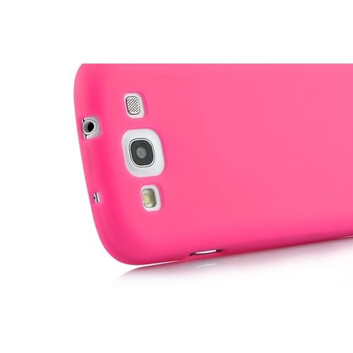 Capa para Galaxy S3 i9300 de TPU Ultra Fina - Magenta Transparente