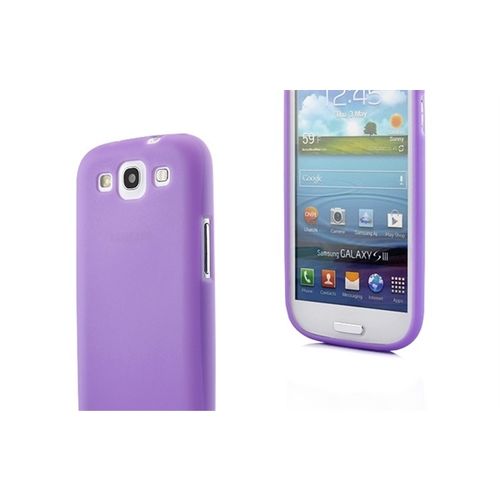 Capa para Galaxy S3 i9300 de TPU Ultra Fina - Roxo Transparente