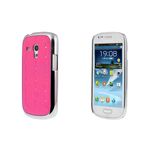 Capa para Galaxy S3 Mini i8190 Love Heart com Strass Brilhante - Rosa