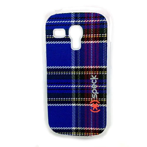 Imagem de Capa para Galaxy S3 Mini i8190 Speck Tecido Xadrez - Azul