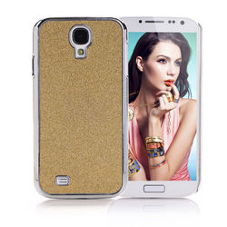 Capa para Galaxy S4 i9500 com Glitter - Dourado