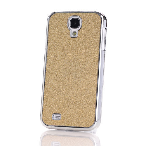 Capa para Galaxy S4 i9500 com Glitter - Dourado