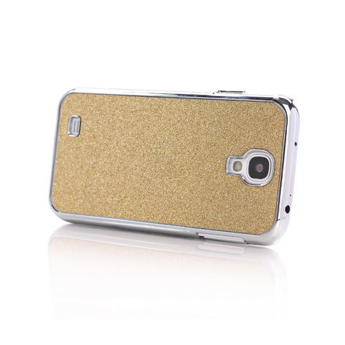 Capa para Galaxy S4 i9500 com Glitter - Dourado