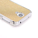 Capa para Galaxy S4 i9500 com Glitter - Dourado