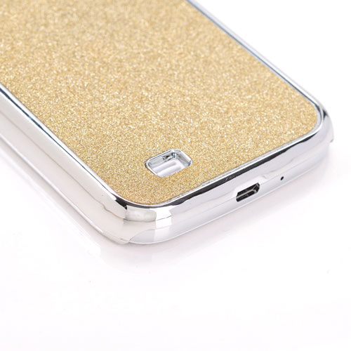 Capa para Galaxy S4 i9500 com Glitter - Dourado