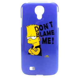 Capa para Galaxy S4 i9500 de Plástico - Bart Simpsom "Dont Blame Me"