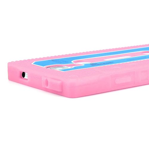 Capa para Galaxy S4 i9500 de silicone estilo fita cassete - Rosa