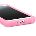 Capa para Galaxy S4 i9500 de silicone estilo fita cassete - Rosa