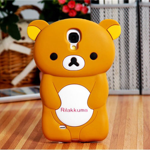 Imagem de Capa para Galaxy S4 i9500 de Silicone Ursinho Rilakkuma - Marrom