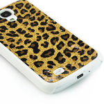 Capa para Galaxy S4 i9500 Leopardo - Amarelo