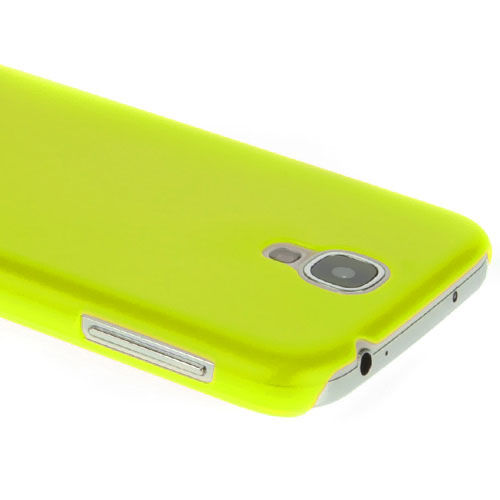 Capa para Galaxy S4 i9500 Ultra Fina de TPU - Amarelo Fosco