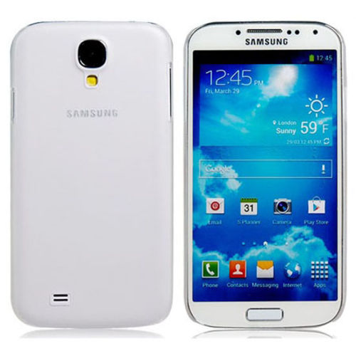 Imagem de Capa para Galaxy S4 i9500 Ultra Fina de TPU - Branco Fosco