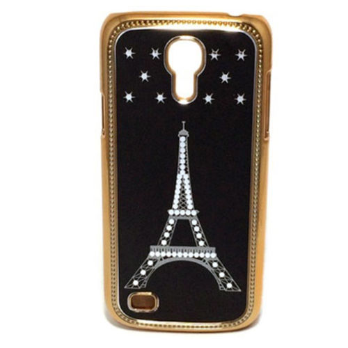 Imagem de Capa para Galaxy S4 Mini i9190 Cromada - Torre Eiffel Preto com Dourado
