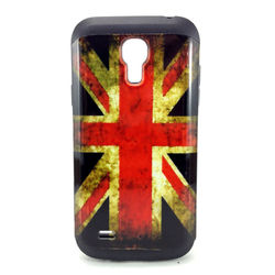 Capa para Galaxy S4 Mini i9190 de TPU com Estampa em Plástico - Inglaterra